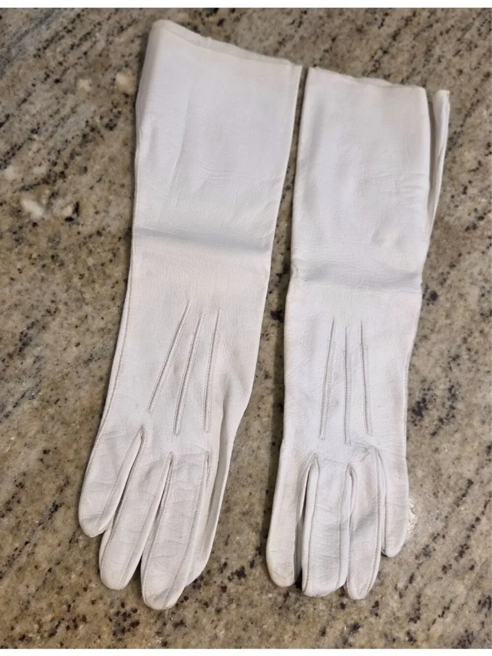 Vintage Womens Size S White Leather Formal 13